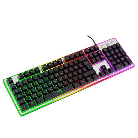 Turbox GunPike TR-K5 USB Kablolu Gaming Standart Q Işıklı Metal Kasa Klavye