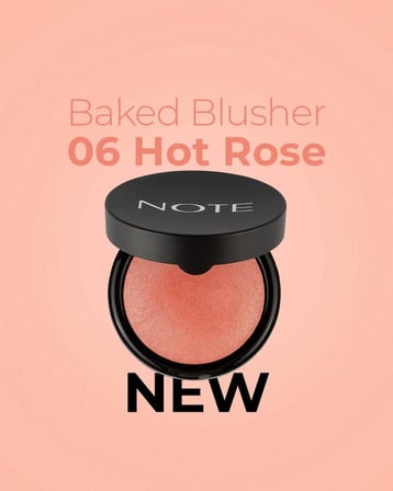 Cosmetics Baked Blusher 06 Hot Rose Işıltılı Fırınlanmış Toz Allık