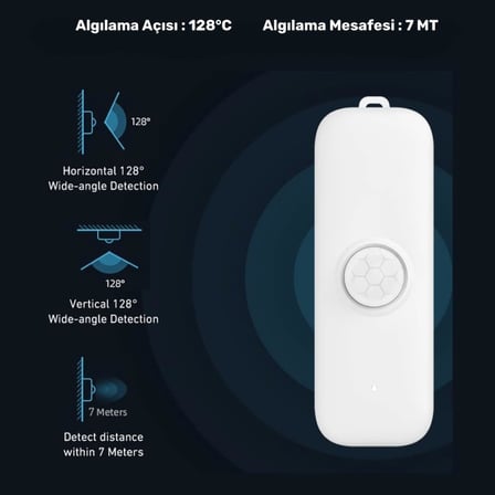 WiFi Hareket Sensörü (Tuya - Smart Life Uyumlu)
