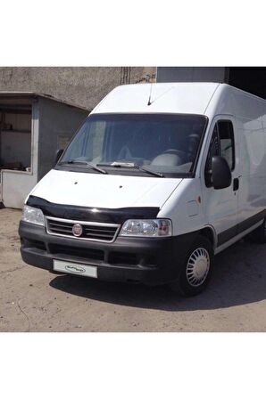 Fiat Ducato Ön Kaput Koruma Rüzgarlığı 3mm Akrilik (Abs) Parlak Siyah Deflektör 2002-2006