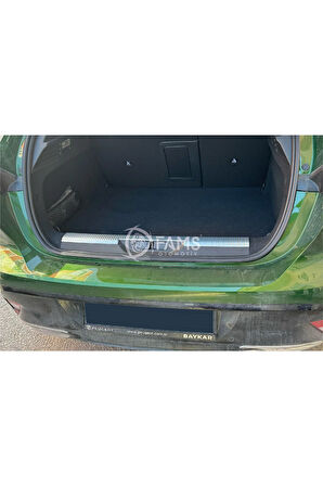 PEUGEOT 308 HB Bagaj İç Eşik Koruma 2022> Paslanmaz Çelik (Taşlı)