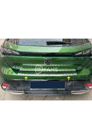 PEUGEOT 308 2022> Arka Tampon Üstü Koruma P.Çelik HB