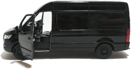 1:48 Die-Döküm 2020 Mercedes-Benz Sprinter Van Araba Modeli ile Kutusu Koleksiyonu Oyuncak (Siyah)