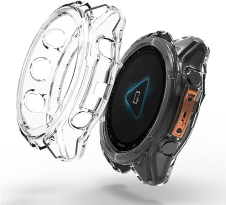 Garmin Fenix 8-47 mm, AMOLED Kılıf Darbeye Dayanıklı Kasa Koruyucu Esnek Silikon Şeffaf