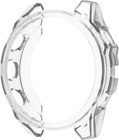 Garmin Fenix 8-47 mm, AMOLED Kılıf Darbeye Dayanıklı Kasa Koruyucu Esnek Silikon Şeffaf