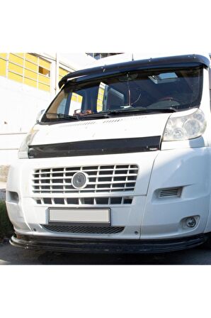 Fiat Ducato Ön Kaput Koruma Rüzgarlığı 3mm Akrilik (Abs) Parlak Siyah Deflektör 2006-2014