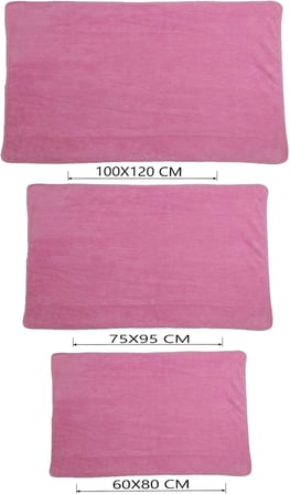 TİNEKE Kedi Ve Köpek Battaniyesi yumuşak Welsoft Peluş Yıkanabilir 1 ADET PEMBE (küçük boy 80x60)