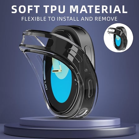 [Soft-Case] Samsung Galaxy Watch 8 44mm için 360° Kasa Koruyucu Yumuşak TPU Kılıf Dokunmatiği ve Netliği Etkilemeyen Darbelere Karşı Galaxy Watch 8 44mm Ekran Koruyuculu Kılıf (Şeffaf)