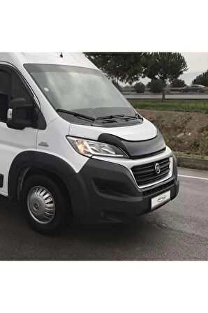 Fiat Ducato Ön Kaput Koruma Rüzgarlığı 3mm Akrilik (Abs) Parlak Siyah Deflektör 2014->