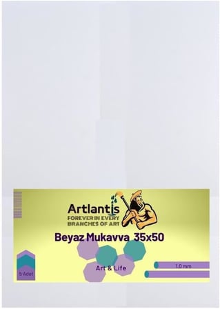 Beyaz Renkli Mukavva 35x50 5 Adet Renkli Mukavva 5 Adet