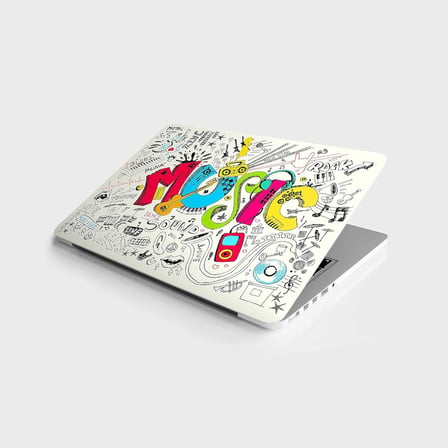 Laptop Sticker Bilgisayar Notebook Pc Kaplama Etiketi Music