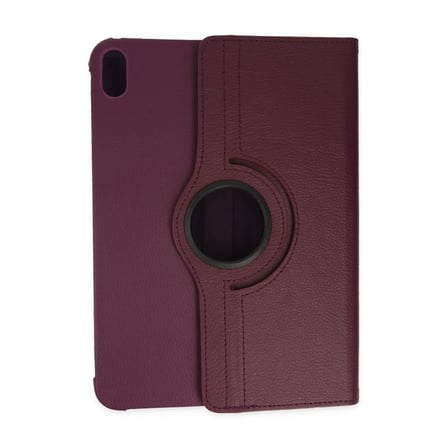Apple iPad 2025 10.9 10.Nesil (A16) Kılıf 360 Tablet Deri Kılıf - Mürdüm
