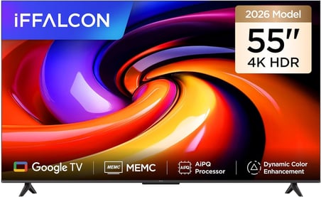 55U65 55 İnç Smart TV 4K UHD HDR 10 Gaming Google TV, Dinamik Renk Geliştirme, Dolby Audio, MEMC, İnce Tasarımlı Game Master (2026 Model)