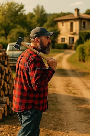Jaws Kamp Baltası, 600 Gram, Dökme Çelik Baş, 35 Cm Kayın Sap, Isıl İşlemli, Elektrostatik Toz Boyalı, Normal Tutuş, Odun Kesme, Kamp, Bahçe, Av Kullanımı