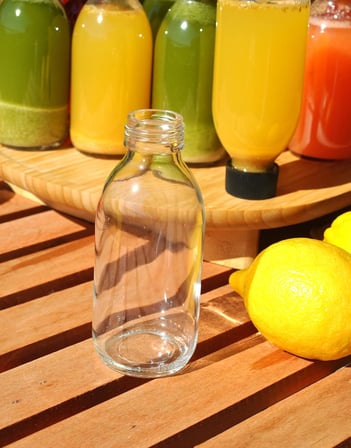 12 Adet 150 ml Cam Detoks Şişe Sızdırmaz Kapaklı 150 cc Şeffaf Ginger Shot Şişesi Şat Detox