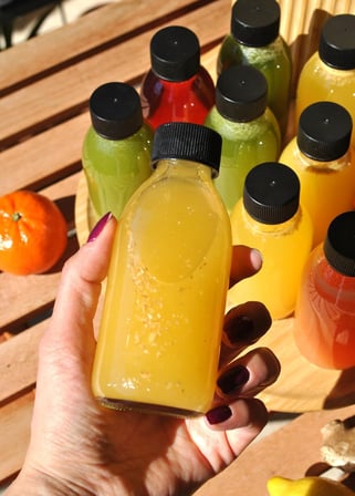 12 Adet 150 ml Cam Detoks Şişe Sızdırmaz Kapaklı 150 cc Şeffaf Ginger Shot Şişesi Şat Detox