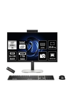 Prostudio 4 G1I Core Ultra 5 235T 24GB RAM 1TB SSD 23.8" FHD FreeDOS BY7E9ETPN313 All In One Bilgisayar + Per4 USB