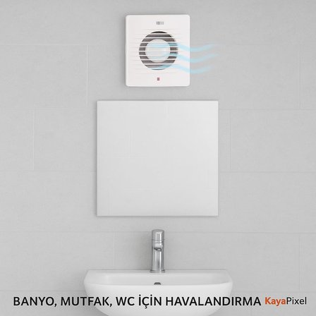Horoz 10 cm (100’lük) Aspiratör Fan – 100 m³/h Debi | Banyo, Mutfak ve WC İçin Havalandırma | Sessiz, Enerji Tasarruflu, 12W, 2450 RPM, IP20 Koruma
