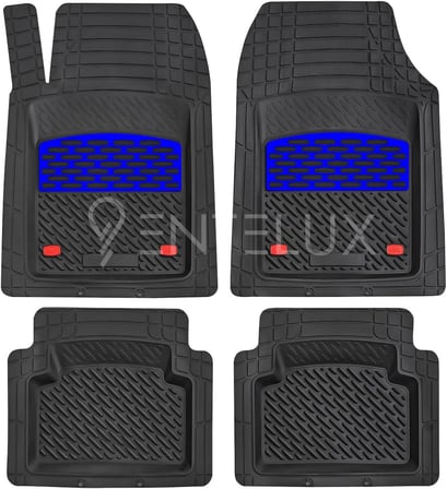 Ford Ranger 2008-2009 Model ile Uyumlu 3D Havuzlu Mavi-Siyah Paspas