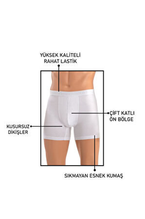 Öts Erkek Boxer Modal (%47 Modal - %47 Pamuk - %6 Elastan)