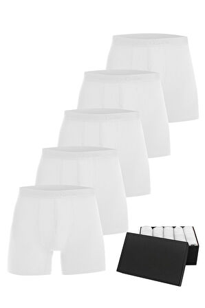 Öts Premium 5’li Erkek Modal Boxer - Hediye Kutulu, Ultra Yumuşak Modal Kumaş, Esnek Kalıp Etiketsiz