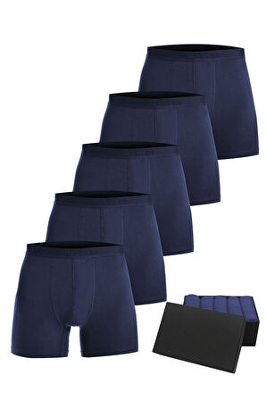Öts Premium 5’li Erkek Modal Boxer - Hediye Kutulu, Ultra Yumuşak Modal Kumaş, Esnek Kalıp Etiketsiz