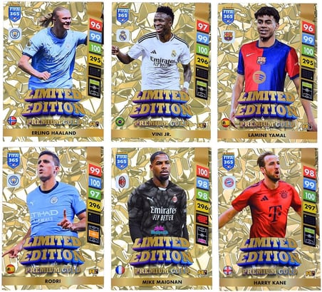 Hediyecik Special Limited Edition Panini Fifa 365 2025 Adrenalyn Xl Premium Gold Futbolcu Kartları 1 Paket