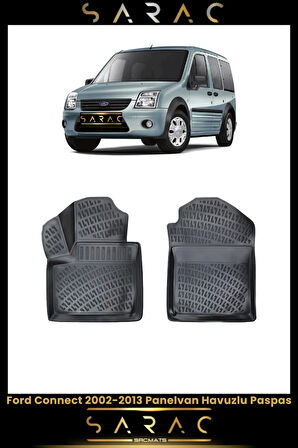 Ford Connect 2005 Model Panelvan Araca Özel 3d Havuzlu Paspas(2 PARÇA)