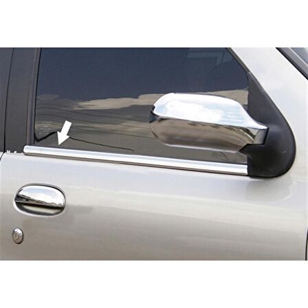 Fiat Albea Krom Cam Çıtası 2002-2012 4 Parça Paslanmaz Çelik