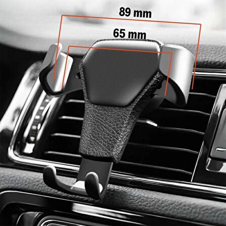 CELİK AVM®  Araç İçi Klima Izgarasına Takılabilen Plastik Oto Telefon Tutucu Gravity
