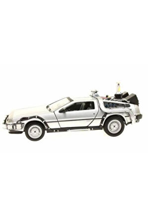Geleceğe Dönüş Arabası Seri 2 Metal Model Araba Back To The Future Delorean 1/24 Ölçek