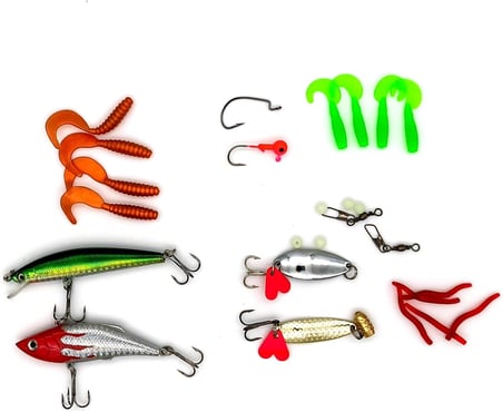 Valkyrie 28 Parça Silikon Rapala Kaşık Olta Yem ve Aksesuar Seti