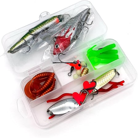 Valkyrie 28 Parça Silikon Rapala Kaşık Olta Yem ve Aksesuar Seti