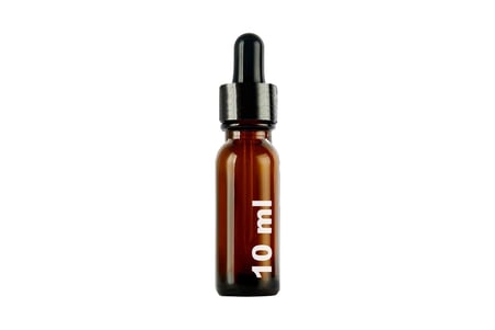 10 ml Metal Kapaklı Damlalık Dropper Şişesi Serum 10 cc Cam Şişe 6 Adet (Siyah Kapak, Amber/Kahverengi)