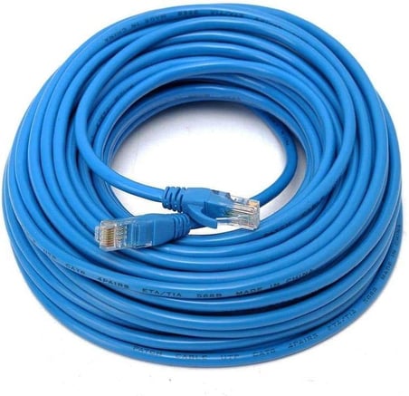 4217 Cat6 Ethernet Patch Adsl Modem İnternet Kablosu, 15 m, Mavi