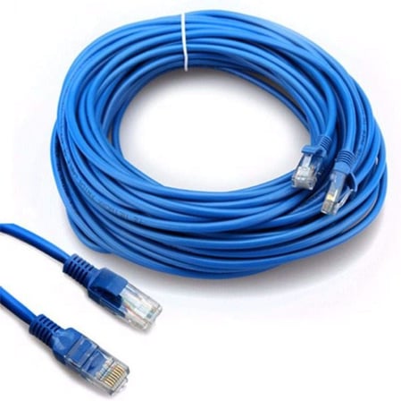 4217 Cat6 Ethernet Patch Adsl Modem İnternet Kablosu, 15 m, Mavi