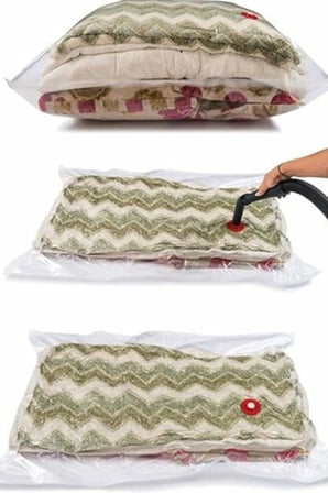 Büyük Boy Vakumlu Hurç Yorgan Hurcu Vakumlu Hurc Poşet Saklama Torbası - 55 x 90 cm 1410