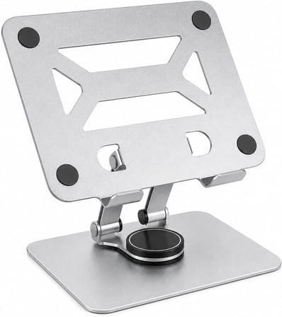 ROBEVE Tablet Standı 360 Derece Dönebilen Tablet Stand Katlanabilir Metal Tablet Tutucu Standı Tablet ve Telefon Tutucu Stant Tablet Tutucu Metal (Siyah)