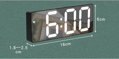Dijital Masa Saati – Alarm Erteleme, Gece Modu Ve Ses Kontrollü Akıllı Led Saat