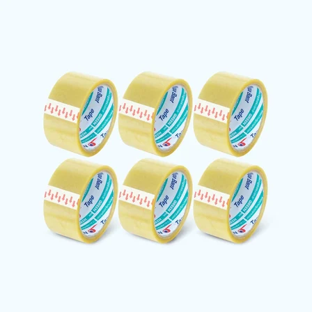 45 MM X 40 MT ŞEFFAF KOLİ BANDI AKRİLİK 6 ADET