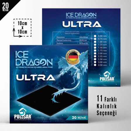 Ice Dragon® Ultra/Thermal - Termal pad / 20.0 W.m*k /100 * 50 (2.00)