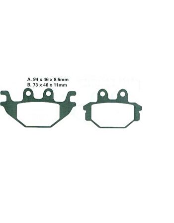 Yamaha MT 125 Arka Fren Disk Balata Kaliteli - Arasmoto