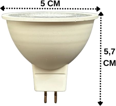 7W (50W) Beyaz Işık (6500K) MR16 G4 Led Çanak Ampul, 10 Adet