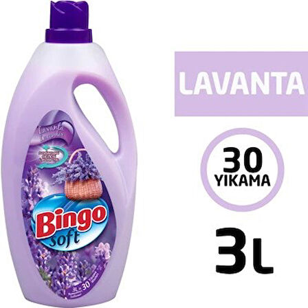 Bingo Soft Lavanta Çamaşır Yumuşatıcısı 3 lt x 2 Adet