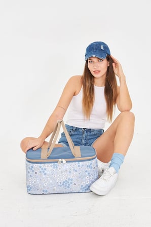 Superbag 22 Litre Piknik/kamp Çantası Sepeti. Termal Termos Çanta (SICAK-SOĞUK KORUMA SAĞLAR) Roza