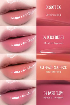 CLIO Dolgun Görünüm Kazandıran, Parlak, Besleyici Renkli Dudak Serumu Glaze Lip Serum 02 Juicy Berry