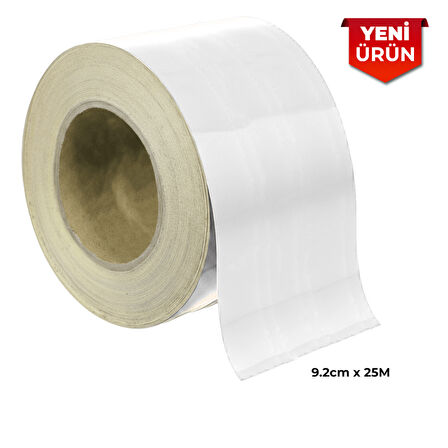 Reflektif Fosforlu Şerit Bant, Düz Reflekte İkaz Bandı 9.2cm x 25M