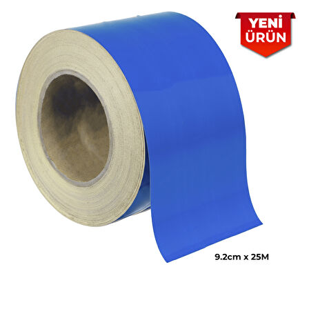 Reflektif Fosforlu Şerit Bant, Düz Reflekte İkaz Bandı 9.2cm x 25M