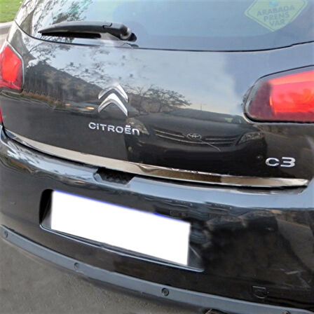 Citroen C3 Krom Bagaj Alt Çıta 2009-2016 Paslanmaz Çelik