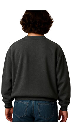 Erkek Büyük Beden 122 Kilo-158 Kilo Arası İçin Uygun Geniş Kalıp Bisiklet Yaka Pamuklu Selanik Kazak